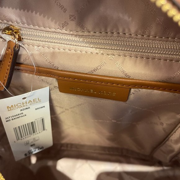 Michael Kors Adina MD Backpack MK Brown main image 10